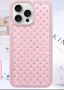 Áp dụng iphone16 15 14 13 vỏ điện thoại di động nạm kim cương Mẫu dệt 11 cảm giác tiên tiến - Product Image 3