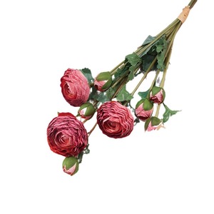 Flores de Ranúnculo de Seda Artificial, Colores Mezclados, Larga Duración, Decoración para Bodas y Salas de Estar - Product Image 5