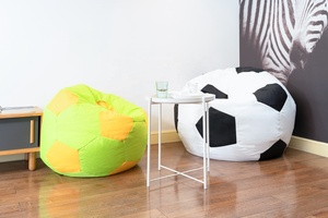 Cool & Fun Foldable Soccer <b>Football</b> Sports <b>Bean</b> <b>Bags</b> Modern Design Sofa Covers for Kids Fabric Upholstery - Product Image 5