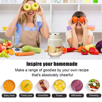 2026 Blender Juicer Portable USB Isi Ulang Berkualitas Tinggi Tahan Air Mesin Pembuat Jus Buah Elektrik untuk Penggunaan Rumah Tangga