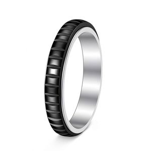 Anillos Antiestrés para Mujeres y Hombres, Acero Inoxidable 304, Anillo Giratorio de Acero Inoxidable - Product Image 4