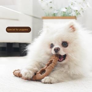 Jouet pour <span class=keywords><strong>chien</strong></span> en forme d'os, bâton à mâcher résistant aux morsures, pour le nettoyage dentaire, pour petits chiens, OEM/ODM - Product Image 2