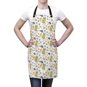 定制印花理发师厨师厨房制作烧烤绘图机可洗男女通用升华空白围裙