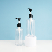 Flacon pompe transparent personnalisé pour cosmétiques, lotion, shampoing – Contenant en plastique