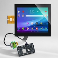 Panel Táctil PCAP de 17 Pulgadas, Pantalla Táctil EETI, USB I2C, Pantalla LCD Capacitiva para Kiosco HMI Industrial