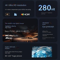 APPOTRONICS. Projecteur laser à très courte focale A500, compensation de mouvement, projecteur ALPD 4K 3D, home cinéma