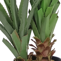 OH ARTS Arbre artificiel de 120 cm de haut, plantes artificielles, fournitures pour la maison et le jardin, arbres artificiels d'extérieur et d'intérieur, agave pour la décoration