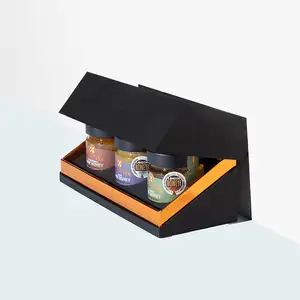 Luxe Op Maat Gemaakte Papieren Verpakking Hazen Miel Honingpot Geschenkdoos Verpakking Honingfles Verpakking Voor Honing
