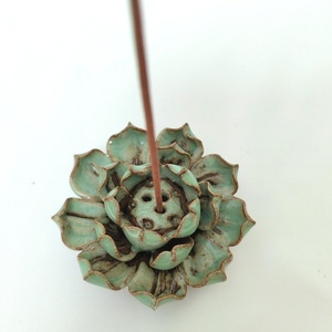 Quemador de Incienso Redondo de Madera al por Mayor con Sándalo para Aroma de Loto y Rosa, para Decoración del Hogar y Uso Religioso, Material de Semillas - Product Image 2