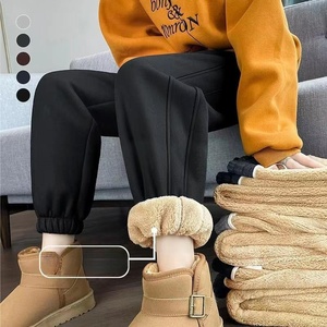 Automne et hiver femmes épais <span class=keywords><strong>velours</strong></span> pantalons de sport jambe ample serré décontracté pantalons sanitaires - Product Image 6