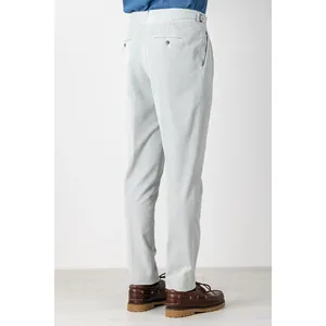Pantaloni Chino in Velluto di Cotone Grigio per Autunno e Inverno - Product Image 4