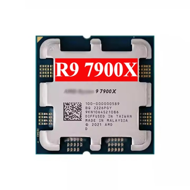 New R9 7900X CPU 4.7 GHz 12-Core 24-Thread 64nm 64MB L3 Cache 170W TDP AM5 Socket Without Cooler Desktop