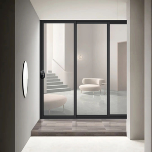 As2047 Australia Estándar Doble <span class=keywords><strong>Puerta</strong></span> corredera <span class=keywords><strong>de</strong></span> vidrio Balcón Comercial Acordeón <span class=keywords><strong>Puerta</strong></span> exterior <span class=keywords><strong>de</strong></span> vidrio con mosquitera - Product Image 2