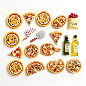 Aimants 3D mignons en forme <span class=keywords><strong>de</strong></span> nourriture, autocollants rétro colorés pour réfrigérateur, décorations personnalisables <span class=keywords><strong>de</strong></span> taille moyenne pour <span class=keywords><strong>la</strong></span> maison, cadeaux pas chers en résine pour amis - Product Image 1