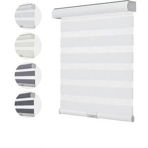 परसिलक्स कस्टम आकार कॉर्लेस ज़ेबरा अंधा Jacquard पैटर्न गोपनीयता सुरक्षा रोलर रंगों (चार रंग) - Product Image 1