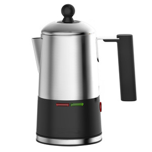 Percolador de café eléctrico de acero inoxidable de 1,5 l, 12 tazas, perilla de progreso de preparación para mantener el calor y transparente, mango de tacto frío para uso doméstico - Product Image 2