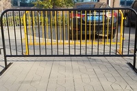Barrière de sécurité pour événements, clôture en acier pour le contrôle des foules, barricade pour concert, marathon