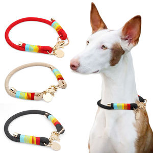 Direct Factory Custom Christmas Seasonal Edition P-Chain Handmade <strong>Dog</strong> &amp; Cat <strong>Collar</strong> Luxury Adjustable Nylon <strong>Charms</strong> Outdoor - Product Image 1