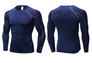 Camiseta Deportiva de <span class=keywords><strong>Manga</strong></span> <span class=keywords><strong>Larga</strong></span> Transpirable Personalizada para Correr, Camisa de Compresión para Hombre, Camiseta de <span class=keywords><strong>Manga</strong></span> <span class=keywords><strong>Larga</strong></span> para Entrenamiento - Product Image 3