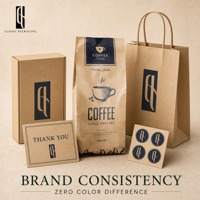Sachet de café personnalisé en kraft avec soufflet latéral, 500g, 1lb, 5lb, thermoscellable, pour grains torréfiés et emballage de marques de café