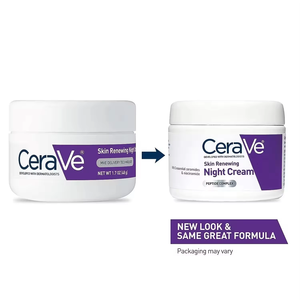 Vente en gros de crème hydratante réparatrice de nuit au beurre de karité Ceraves, nicotinamide et polypeptide, de haute qualité et originale, 48g - Product Image 4