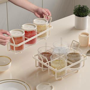 ชุดกระปุกใส่เครื่องเทศสำหรับวางบนเคาน์เตอร์ พร้อมฝาปิดสุญญากาศ มองเห็นได้ชัดเจน ปลอดภัยสำหรับเครื่องล้างจาน ฝาพลาสติกเกรดอาหาร ขนาด M - Product Image 5