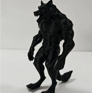 Kundenspezifisches OEM 3D-Gedrucktes Silikon Schwarzes Werwolf-Modell Kunsthandwerk Dekoration - Product Image 2