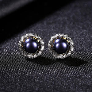 Design original en gros S925 argent perle d'eau douce boucles d'oreilles pour les femmes exquis bijoux de corps de mode - Product Image 5