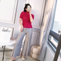 Pantalons empilés combinaison barboteuses femmes pantalons pour femmes pantalons grande taille pantalons décontractés femmes gris argenté
