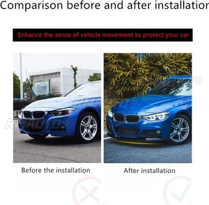 ลิ้นกันชนหน้ารถยนต์สำหรับ BMW F30 F31 F35 ซีรีส์ 3 ปี 2012-2018 รุ่น M Sport Splitter Diffuser Spoiler ลายคาร์บอนไฟเบอร์ สีดำเงา - Product Image 6