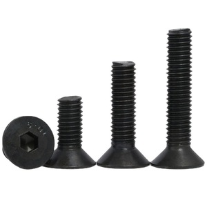 Wanqian Fasteners Countersunk Head Hex Socket Cap Screws M5 M6 M8 M10 Class 10.9 Black Carbon Steel Metric DIN7991 - Product Image 1