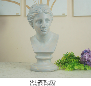 Statua Umana Artificiale in Poliresina, Elegante Testa di Donna, Scultura Greca per Arredamento Casa - Product Image 5