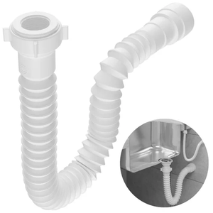 Tuyau <span class=keywords><strong>flexible</strong></span> universel DN38/DN40/DN48/DN50 pour évacuation des eaux usées de l'évier de cuisine - Product Image 2