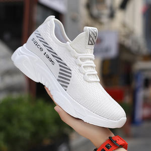 Baskets blanches pour hommes, chaussures rehaussantes à talons cachés, respirantes, avec semelle intérieure augmentant la hauteur de 6 cm, style sport décontracté - Product Image 4