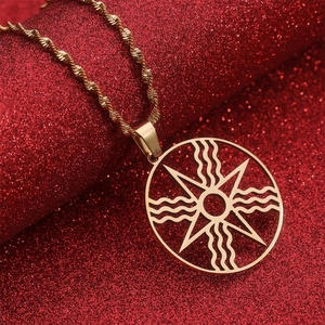 Ashur Edelstahl Anhänger Halsketten für Frauen und Männer Klassische assyrische Aramäer Glieder kette für Jubiläen - Product Image 5