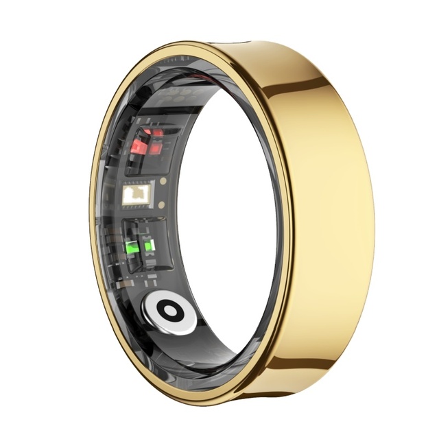 Yawell R09 Steel Case 5ATM Waterproof Gesture Smart Ring for Men with Fitness Tracker Sleep Tracking & Magnetic Charging