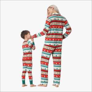 ชุดนอนคริสต์มาสสำหรับแม่และฉัน ชุดนอนผ้าฝ้ายสำหรับผู้หญิง ชุดนอนครอบครัว ชุดนอนผ้าใยไผ่ ชุดนอนคริสต์มาส - Product Image 2