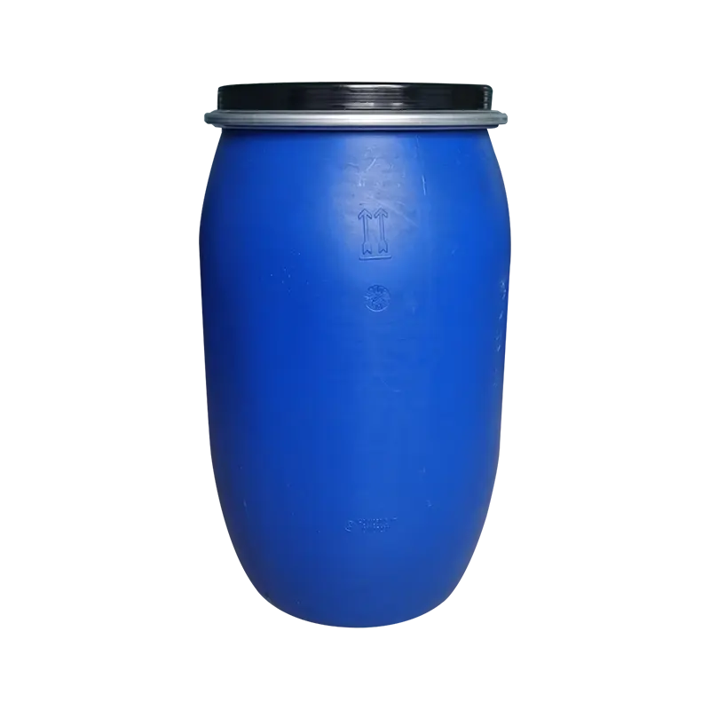 Hdpe 30L 60L 120L 200L Ijzeren Hoepel Open Top/Dubbele Ring Blauw Plastic Drums/Vat