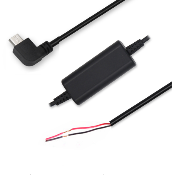Micro USB (Right - Angle) to half Stripped Step - Up Cable