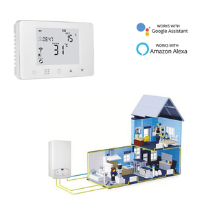 音声制御ヒート HY09BW-WIFI スマートボイラーサーモスタットは、Alexaと<span class=keywords><strong>Google</strong></span> Homeに対応（多言語対応） - Product Image 4