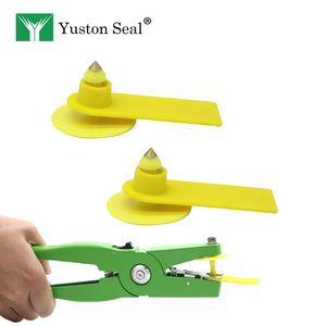 YTET003 <span class=keywords><strong>YUSTON</strong></span> 55*19MM Étiquette d'oreille en TPU de haute qualité pour le suivi du bétail, porcs, vaches, moutons, avec codage laser carré pour la ferme - Product Image 6