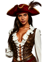 Disfraz de Pirata del Caribe de Poliéster para Mujer Adulta, Traje de Pirata Personalizado para Fiesta de Cosplay