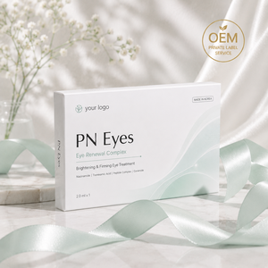 ทรีทเมนต์บำรุงผิวรอบดวงตา PN Eyes ช่วยให้ผิวใต้ตากระจ่างใส ยกกระชับ เติมความชุ่มชื้น และลดเลือนริ้วรอย ผลิตภัณฑ์บำรุงผิวแบบ OEM รับผลิตแบรนด์ส่วนตัว - Product Image 2
