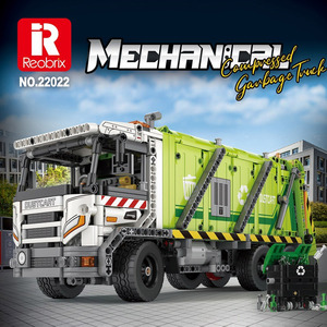 Camión de Basura Eléctrico a Control Remoto 22022, Modelo de Bloques de Construcción, Juguete Educativo, Regalo para Niños - Product Image 2