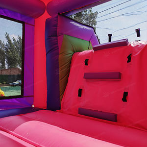 Castillo Inflable Comercial Verde con Tobogán, Certificado CE, Ecológico, 7x4x4m, Castillo de Salto y Brincos de Superhéroes - Product Image 5