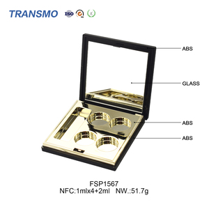 Wholesale 1ml*4+2ml <strong>Empty</strong> Cosmetic Container <strong>Eye</strong> <strong>Shadow</strong> <strong>Palette</strong> with Mirror and Blush Packaging Plastic Boxes - Product Image 3
