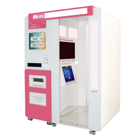 Cabina de Fotos Personalizada, Impresora de Fotos para Pasaporte, Máquina Expendedora, Software de Proveedor de Alta Tecnología Remoto, Logotipo, Máquina de Fotos