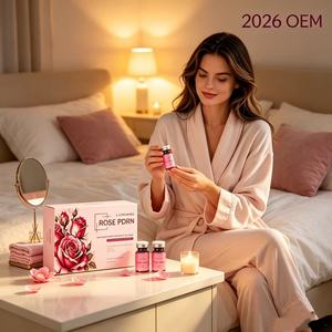 Ampoule faciale éclaircissante et réparatrice à la rose PDRN pour une texture de peau lisse, avec extrait naturel de rose, vente en gros mondiale ODM - Product Image 1