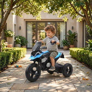 Motorcycle Style Kids Tricycle, Sporty 3 Wheel Pedal Bike with Music and Light, Non-Electric Toddler <strong>Trike</strong> for Boys <strong>Girls</strong> - Product Image 6