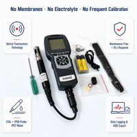 Analyseur d'oxygène dissous portable, testeur optique de DO, fluorescence, aquaculture, élevage de saumon et de truite, moniteur de qualité de l'eau, IP68 HANZ